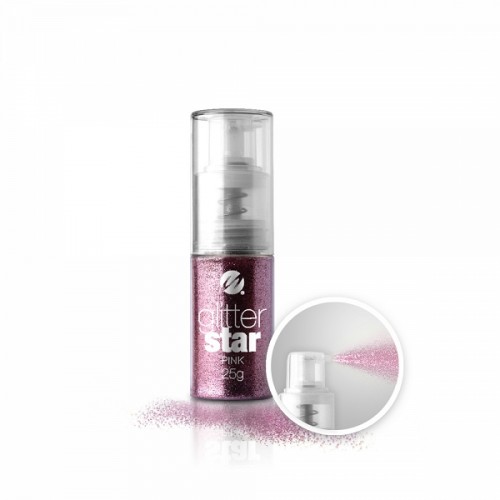 Glitter Spray Star Pink 25g